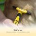Thunderpaws Professional De-Shedding Tool for Dogs and Cats - Small to Large Breeds - Short or Long Hair - Yellow - Buy Online on SooperMarket.com