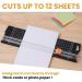 ISDIR A4 Paper Cutter Slicer  12 Inch Paper Trimmer Scrapbooking Tool Supplies with Security Safeguard and Side Ruler  Portable Paper Slicer for Craft Paper  Label  Photo  Cardstock (Black) - Buy Online on SooperMarket.com