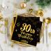 40 Black Napkins for 30th Birthday | Gold Paper Party Napkins 33x33cm | Elegant Decoration for Men Women & Girls - Buy Online on SooperMarket.com