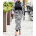 SOMTHRON Women's Houndstooth Print 2 Piece Outfit Set - Zip Up Jacket & Long Pants - X-Large Black - Buy Online on SooperMarket.com