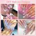 BELICEY 1000PCS 3D Nail Charms - Cute Butterfly Bow Star Heart & Moon Designs for Nail Art DIY - Includes Picker Pencil & Tweezer - Pink & White Flower Collection - Buy Online on SooperMarket.com
