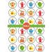 PRECUT Monsters Edible Cupcake Toppers - Monsters Birthday Party Theme Premium Thickness SWEETENED VANILLA - wafer card disc cake decorations (Pack of 24) - Buy Online on SooperMarket.com