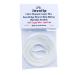 Nose Bridge Strip Fabric Wrapped Copper Wire  Washable Sewable (White  5 Yards) - No Plastic White 5 Yards