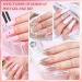 Morovan Poly Gel Nail Kit with UV Lamp - Professional Pink Clear Poly Gel Kit with UV Light for Beginners and Advanced Nail Extension - Starter Kit Included - Buy Online on SooperMarket.com