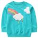 Girls Sweatshirt for Kids Cotton Top Casual Jumper Girl T Shirt Toddler Clothes Long Sleeve Pullover Age 1-12 Years 2-3 Years Rainbow