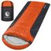 VENTURE 4TH Backpacking Sleeping Bag  Lightweight Warm & Cold Weather Sleeping Bags for Adults, Kids & Couples  Ideal for Hiking, Camping & Outdoor Adventures  Single, XXL and Double Sizes 4.5lbs | Orange/Gray XX-Large