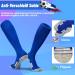 Buy Elutong Children's Football Socks - Unisex Training Socks Comfortable & Breathable Non-Slip Size 33-45 Black/White/Blue - Buy Online on SooperMarket.com