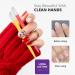 CATTOMBEEG Rubber Cuticle Pusher - Pack of 6 - Nail Art and Cleaner Tools for Men and Women - Six Colors Mix - Buy Online on SooperMarket.com