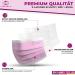 Charlemain 50x Pink Medical Face Masks - EN 14683 Type IIR BFE 99.9% 3-Layer Latex-Free Mouth-Nose Protection | International Shipping - Buy Online on SooperMarket.com