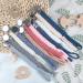 Kowlone Pacifier Clip for Baby Boys Girls Braided Pacifier Straps Binky Clips Chain Leash Holder Handmade Baby Shower Birthday Christmas 2 Pack(Pink Bean Paste Red) A: Pink Bean Paste Red - Buy Online on SooperMarket.com
