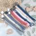 Shop Kowlone 2-Pack Cotton Pacifier Clips for Girls - Braided Dummy Holders in Gray and Star Blue - Ideal Baby Shower Gift - Buy Online on SooperMarket.com