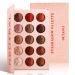 Neutral Eyeshadow Palette - Rose Gold Smokey Red Brown Highly Pigmented Matte Shimmer and Metallic 15 Colors Eye Shadow Pallet - DE LANCI Professional Warm Natural Tone Bronze Eyeshadow For Beginners