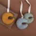 Cute Moon-Shaped Baby Pacifier Holder | Durable Cotton Lanyard 13cm | Newborn Accessories 636 - Buy Online on SooperMarket.com