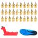 Athletics replacement dorns spike nails pyramid replacement spikes athletics spikes replacement track spikes replacement nails with spike wrench for jumping running hiking plastic catwalk (30 pieces)