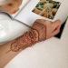 Aresvns Henna Tattoo Stickers - 9 Sheets, Waterproof Brown Henna Stickers for Women - Buy Online on SooperMarket.com