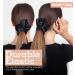 Satin Sleep Tie Scrunchie - Large Black Satin Hair Tie for Sweet Dreams - Buy Online on SooperMarket.com