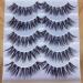 Bluelans 5 Pairs Long Cross False Eyelashes Makeup Natural Thick Black Fake Eye Lashes Extension Makeup