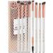 Eye Makeup Brush Set - Rose Gold Eyeshadow Brushes 8 Professional Eye Brushes for Blending Concealer Brows Eyeliner by Lily England Eye Makeup Brushes
