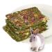 X-pet Rabbit Chew Toys, Chinchilla Treats for Dental Health, Natural Timothy Hay Chips Chew Treats,Small Animals Snacks for Rabbits, Hamsters, Bunny, Guinea Pig, Chinchillas