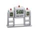 Tip-kick half-time clock with gate display & sound function I your own scoreboard for current game stands & playing time i original accessories game i gray