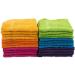Set of 24 Assorted Bright Colored Premium Washcloths - Contemporary Home Living - Buy Online on SooperMarket.com