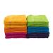 Contemporary Home Living Set of 24 Assorted Bright Colored Premium Washcloths  12
