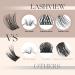 Shop Lashview 144 PCs DIY Cluster Eyelash Extensions - Mega Volume Reusable & Ultra Thin Bands for Soft Volume Look - Buy Online on SooperMarket.com