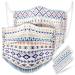 60PCS Disposable Fashion Protective Face Mask Native American Indian Tribal Symbol Aztec Navajo Geometric Patterns 3-Ply Individually Packed Skin-Friendly Breathable Comfortable Unisex Adult Man Women