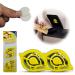 HOVUK trash can-air freshener odor removers for kitchen waste buckets swing pedal air scent self-adhesive (2 pieces lemon waste bucket frost (yellow color)) 2 Pack lemon container (yellow color)