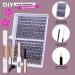 DIY Individual Cluster Lash Extension Kit - 320 Pcs 10-16mm Natural Light C/D Curl False Eyelashes with Bond and Seal Lash Remover for Beginners at Home - 30D+40D - Buy Online on SooperMarket.com
