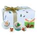 Bomb Cosmetics Snowflakes (Snow Flurry) Gift pack with handmade bombs melt and soap slices handmade and free of animal experiments contains 5 packs 480g