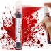 Go Ho Blood Splatter Fake Blood Makeup(0.35 oz) Halloween Fake Blood Spray Eye Blood Drops Body Paint Fake Blood for Clothes and Zombie Monster Vampire Clown Costume Cosplay Makeup 1PC