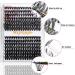 HxyGogo Wispy Fluffy Lash Clusters DIY Eyelash Extensions 280 pcs - 8-16MM D Curl Individual Lashes for Natural Look, Reusable 40D-50D Cluster - Buy Online on SooperMarket.com