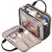 NISHEL Portable Travel Toiletry Bag & Makeup Organizer - Stand Up Cosmetic Case for Travel - Black - Buy Online on SooperMarket.com