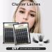LASHVIEW DIY Lash Extension Cluster Lashes 0.10mm 56D 9-14mm Mixed Reusable - Soft, Lightweight Wide Band Lash Cluster Kit - Buy Online on SooperMarket.com