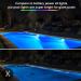 Lylmle 10W LED Pool Lights - Smart Color Changing Underwater Lighting with App Control Dimmable & Timer IP68 Waterproof 8m Cable for Easy Installation - Buy Online on SooperMarket.com