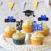 Ercadio 48 Pack 2023 Graduation Cupcake Toppers Black Blue Glitter Grad Cap Diploma Class of 2023 Cupcake Picks for 2023 Graduation Theme Party Cake Decorations Supplies B-grad Blue - Buy Online on SooperMarket.com