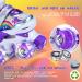 SHDSL Girls Roller Skates | 4 Size Adjustable with 8 Light Up Wheels | Fun Illuminating Skates for Beginners | Sizes 11C-1Y US - Buy Online on SooperMarket.com