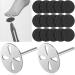 Set of 102 Stainless Steel Disc 25mm Sanding Paper Foot File Sandpaper Disc Metal Disk Nail Drill Bits Metal Shaft Replaceable Sanding Pads for Electric Foot Rasp Files  80 Grit