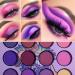 DE LANCI Professional Purple Eyeshadow Palette - 12 Shades, Waterproof & Long Lasting - High Pigmented Matte, Shimmer, and Metallic - Small & Cute Makeup Palette - Buy Online on SooperMarket.com
