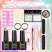 PEACECOLOR Gel Nail Kit with Electric Nail File | 10 Colors Gel Polish Set | 36W UV/LED Lamp | Starter Kit with Professional Manicure Tools & Halloween Decorations - Buy Online on SooperMarket.com