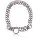 Nobby chain choker two-row chrome S 45 cm 2.5 mm silver length 45 cm (Size- S)