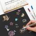 Metallic Marker Pens 30 Pack | Lineon 24 Colors Fine Tip Paint Pens + 6 Stencils | Ideal for DIY Crafts, Photo Albums, Rock Art, Card Making | Glass, Wood, and More - Buy Online on SooperMarket.com