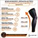 B-Driven Sports Full Leg Compression Sleeves - 20-30mmHG Medical Grade - Running and Recovery Support for Men and Women - Thigh, Calf, and Knee Compression - Size Medium - Buy Online on SooperMarket.com