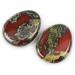 Artistone Dragon Blood Stone Crystal Thumb Stone Worry Stones Hand Carved Palm Stones Crystal Chakra Worry Stone for Anxiety Meditation Reiki Water Drop Shaped - Buy Online on SooperMarket.com