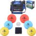 Disc Golf Starter Set with 6 Discs, Marker, Towel & Bag - Blue Fairway Driver - Buy Online on SooperMarket.com