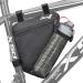 BOBILIFE Bike Triangle Frame Bag - Bicycle Cycling Storage Triangle Top Tube Front Pouch Saddle Bag for Road and Mountain Bikes Black w/ Bottle Holder