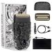 Bestauty Electric Foil Shaver for Men Travel Razor with Enhanced Triple Head Ultra-Close Shave Wet & Dry Beard Shaver Rechargeable and Cordless Bald Head Shaver Gifts for Men Father's Day Gift Black