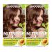 Garnier Hair Color Nutrisse Nourishing Creme 60 Light Natural Brown (Acorn) Permanent Hair Dye 2 Count (Packaging May Vary)