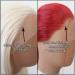 Towarm Dark Red Synthetic Lace Front Wig - Long Straight Heat Resistant Fiber Hair for Black Women - Cosplay/Daily Wear - Red - Buy Online on SooperMarket.com